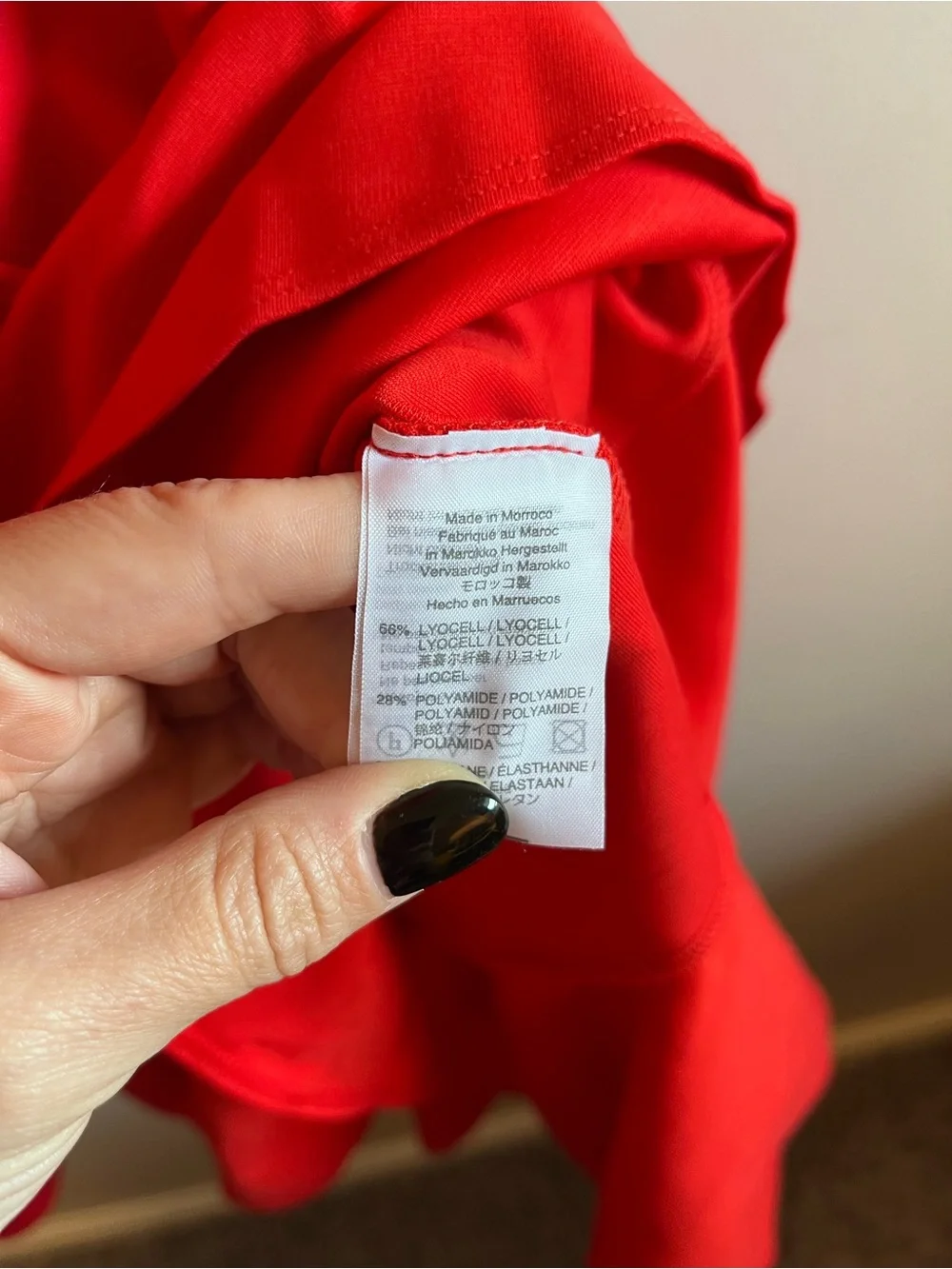 J. Crew Sleeveless Red V-Neck Flounce Hem Dress